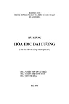 Bài giảng hóa học đại cương