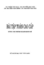 Bài tập toán cao cấp dùng cho nhóm ngành kinh tế