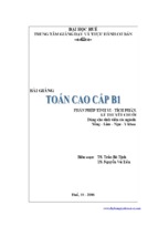 Toán cao cấp b1