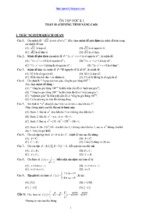 Tracnghiem ontap hk1 toan10nc