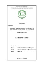 Assesment of domestic waste management and treatment in nuoc hai town   hoa an districs cao bang province
