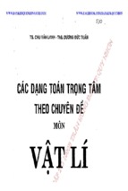 Các dạng toán trọng tâm theo chuyên đề môn vật lý ( www.sites.google.com/site/thuvientailieuvip )