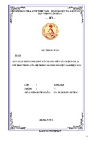 Quy luật thống nhất và đấu tranh giữa các mặt đối lập với mâu thuẫn của hệ thống ngân hàng việt nam hiện nay