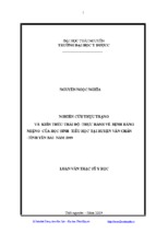 nghiên cứu thực trạng sâu răng hs tiểu học