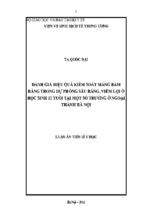 Luận án tiến sĩ y học dịch tễ học  đánh giá hiệu quả kiểm soát mảng bám răng trong dự phòng sâu răng, viêm lợi ở học sinh 12 tuổi tại một số trường ở ngoại thành hà nội3