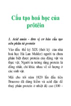 Cấu tạo hoá học của prôtêinn