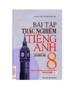 Bài tập trắc nghiệm tiếng anh lớp 8