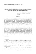 Báo cáo nghiên cứu khoa học tình hình sâu răng học sinh trung học trong huongtra huyện, tỉnh thừa thiên huế