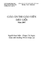 Bài soạn thi giáo viên giỏi toán 6