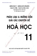 Phân loại và hướng dẫn giải các chuyên đề  hóa  học 11  