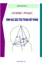 Chinh phục hình học giải tích trong mặt phẳng