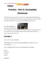 Toeic practice   part 5 incomplete sentences bí quyết làm bài thi toeic part 5 incomplete sentence