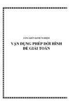 Skkn vận dụng phép dời hình để giải toán