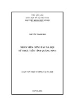 Nhân viên công tác xã hội từ thực tiễn tỉnh quảng ninh