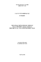 Một số đặc điểm sinh học sinh sản của cá rô đồng (anabas testudineus) phân bố ở các vùng sinh thái khác nhau