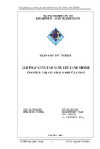 Giải pháp nâng cao năng lực cạnh tranh cho siêu thị vinatex mart cần thơ