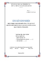 Skkn một số biện pháp đổi mới công tác quản lý chuyên môn nhằm nâng cao chất lượng giảng dạy ở ttgdtx ” . tx long khánh – đồng nai.      