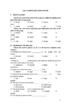 Tests for grade 12 ( unit 4 school education system)   tiếng anh 12   trần minh hiền