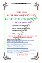 520 câu trắc nghiệm môn toán ôn thi thpt quốc gia năm 2017 có đáp án giải thích từng câu (lỗi hiển thị trên web, tải về xem bình thường, 111 trang)