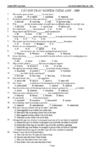 Câu hỏi trắc nghiệm tiếng anh (từ đĩa báo tuổi trẻ)   tiếng anh 12   huỳnh chí thành