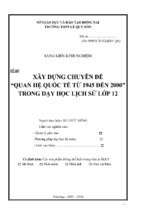 Skkn quan hệ quốc tế từ 1945 đến 2000