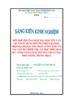 Skkn kết hợp phương pháp dạy học nêu vấn đề với sử dụng phương tiện dạy học hiện đại để dạy tốt phần “công dân với các vấn đề chính trị   xã hội