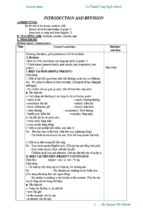 Introduction and revision giao an 12 đã qua dự giờ   tiếng anh 12