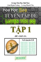 Tuyển tập đề luyện thi cấp tốc môn hóa học có đáp án (đề thi thử thpt quốc gia môn hóa học năm 2017)