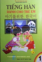 Tiếng hàn cho trẻ em