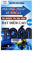 Phương pháp và kỹ thuật ôn nhanh thi đại học đạt điểm cao môn toán