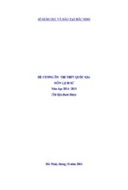 De cuong on thi thpt 2015 tinh bac ninh mon lich su   lịch sử 12   nguyễn văn xá