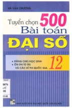 Tuyen chon 500 bai toan dai so 12 (nxb dai hoc quoc gia 2008)   ha van chuong, 268 trang (nxpowerlite copy)