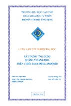 xây dựng ứng dụng quản lý hành hóa trên thiết bị di động android