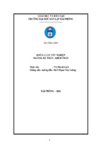 Hoàn thiện tổ chức kế toán lương và các khoản trích theo lương tại công ty cổ phần thương mại châu thanh