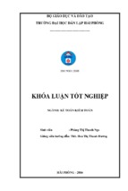 Lập và phân tích bảng cân đối kế toán tại công ty cổ phần lai dắt và vận tải cảng hải phòng