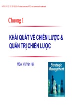 Trọn bộ bài giảng quản trị chiến lược  mba