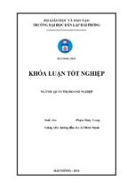 Một số biện pháp nhằm cải thiện tình hình tài chính tại chi nhánh cảng chùa vẽ   công ty cổ phần cảng hải phòng