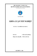 Giải pháp nâng cao hiệu quả huy động vốn tại ngân hàng tmcp sài gòn công thương– chi nhánh hải phòng