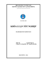 Hoàn thiện tổ chức kế toán doanh thu, chi phí và xác định kết quả kinh doanh tại công ty tnhh gas petrolimex hải phòng