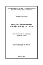 Nghệ thuật piano jazz chuyên nghiệp việt nam