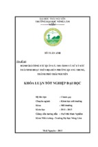 đánh giá công tác quản lý, thu gom và xử lý rác thải sinh hoạt trên địa bàn phường quang trung   thành phố thái nguyên.