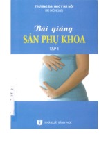 Bài giảng sản phụ khoa tập 1