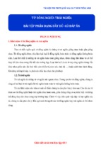 Chuyên đề từ đồng nghĩa, trái nghĩa (tài liệu thi thpt quốc gia 2017 môn tiếng anh)