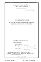 Sử dụng véctơ và tọa độ để giải phương trình hệ phương trình và bất phương trình