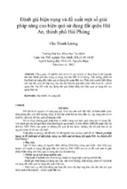 đánh giá hiện trạng và đề xuất một số giải pháp nâng cao hiệu quả sử dụng đất quận hải an, thành phố hải phòng