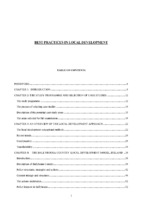 Best practices in local developmen