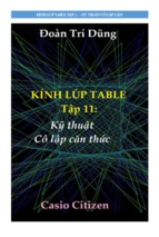 Kinh lup table 11