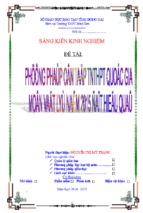 Phương pháp ôn thi tnthpt quốc gia môn vật lí năm 2015 đạt hiệu quả