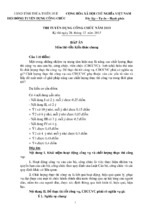 đề thi và đáp án thi tuyển công chức (tham khảo)