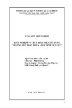 Sáng kiến kinh nghiệm kinh nghiệm tổ chức thực hiện xây dựng “trường học thân thiện – học sinh tích cực”